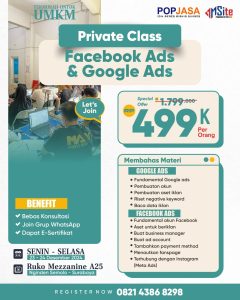 kuasai Iklan Digital: Private Class Facebook & Google Ads untuk Bisnis Melejit