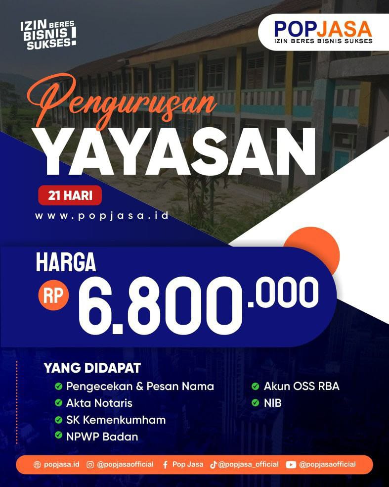 Jasa pembuatan Yayasan, Cek Nama Yayasan, UU Yayasan, Jasa pembuatan PT, Jasa PENDIRIAN PT PERORANGAN, Yayasan adalah, Organ yayasan, Apa itu yayasan, Pembuatan Yayasan MBG, Pendirian Yayasan MBG, Pengurusan Yayasan MBG Makan Bergizi Gratis, Jasa Yayasan Makanan Bergizi Gratis, Jasa Yayasan MBG